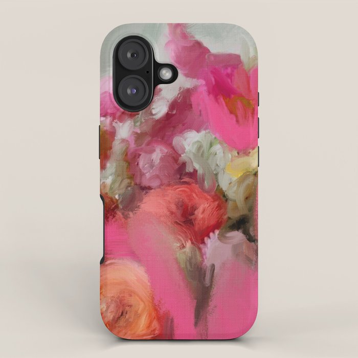 Bouquet floral abstract art iPhone Case Gallery Image 1