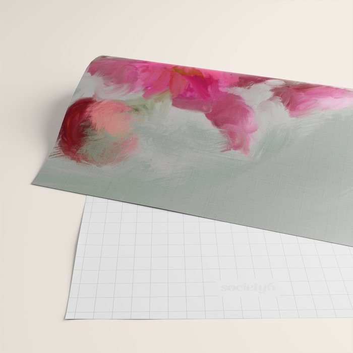 Bouquet floral abstract art Wrapping Paper Gallery Image 2