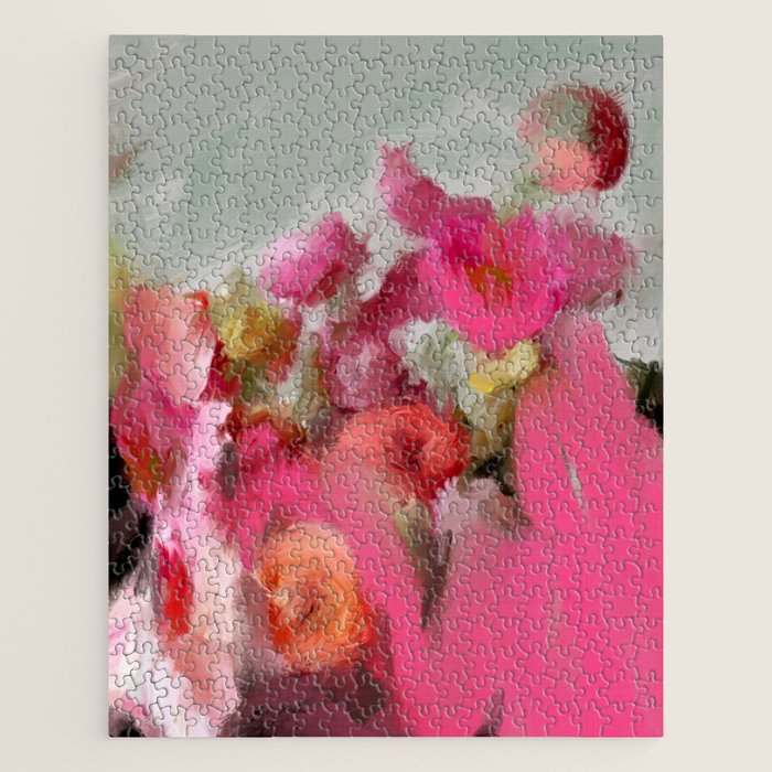 Bouquet floral abstract art Jigsaw Puzzle Gallery Image 1