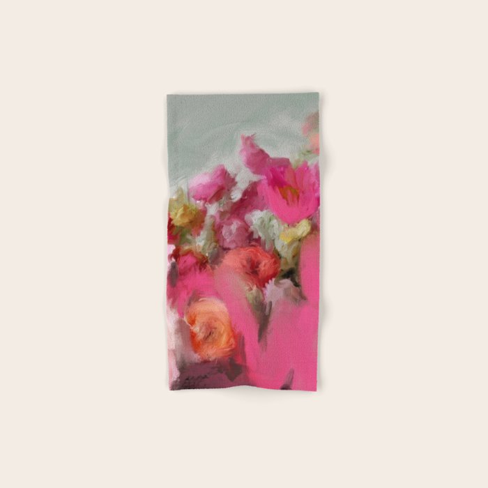 Bouquet floral abstract art Bath Towel Gallery Image 1