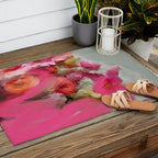 Bouquet floral abstract art Outdoor Rug Gallery Image 2