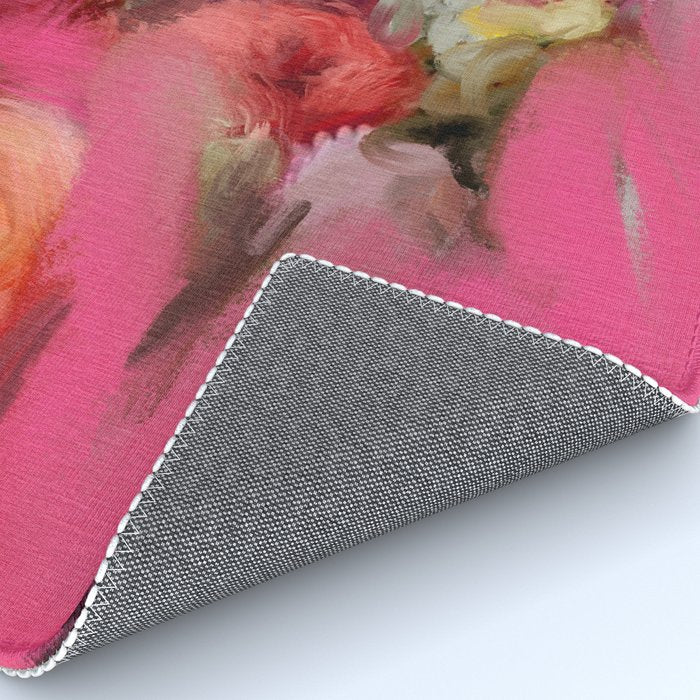 Bouquet floral abstract art Rug Gallery Image 4