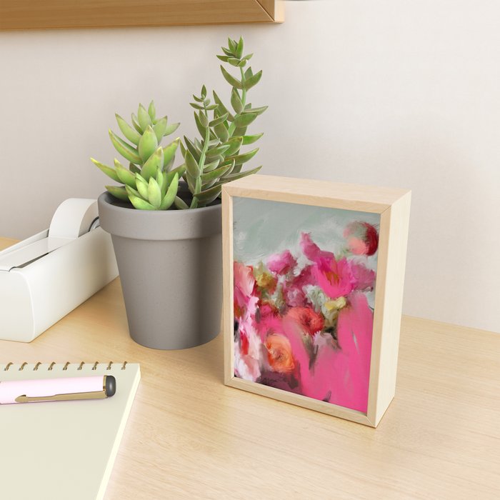 Bouquet floral abstract art Mini Art Print Gallery Image 2