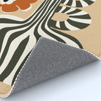Retro flowerpot with stripe  Rug Gallery Image 4