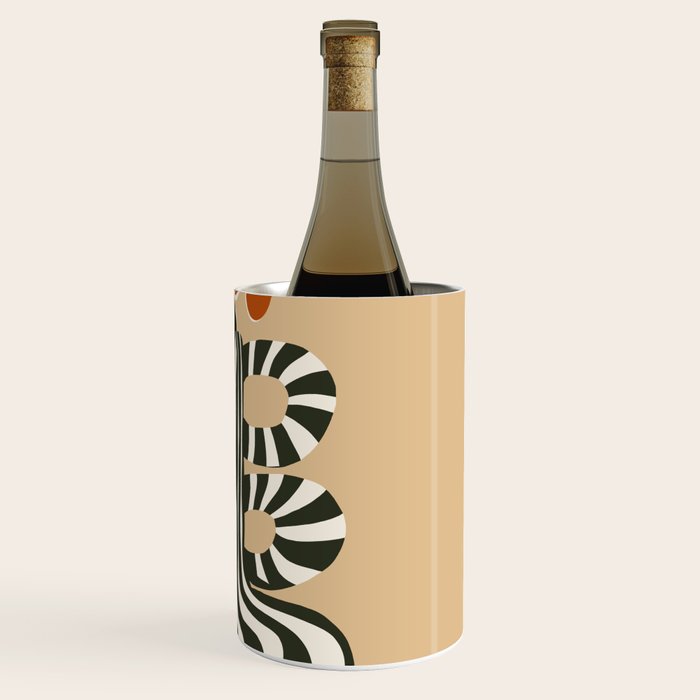 Retro flowerpot with stripe  Wine Chiller Gallery Image 3