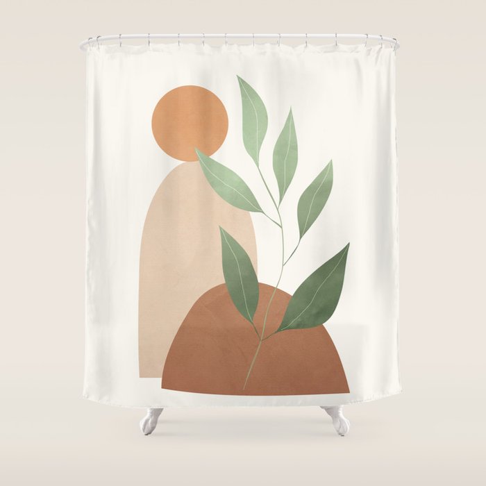 Abstract Rock Geometry 05 Shower Curtain Gallery Image 1