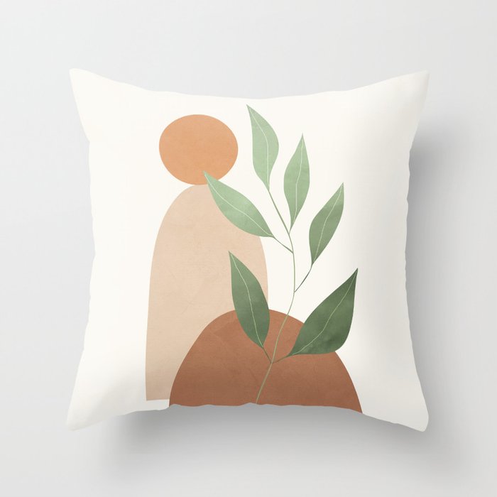 Abstract Rock Geometry 05 Throw Pillow Gallery Image 6