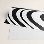 Swirl Marble Stripes Pattern (black/white) Wrapping Paper Gallery Image 2