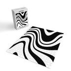 Swirl Marble Stripes Pattern (black/white) Jigsaw Puzzle Gallery Image 2