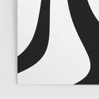 Swirl Marble Stripes Pattern (black/white) Poster Gallery Image 3