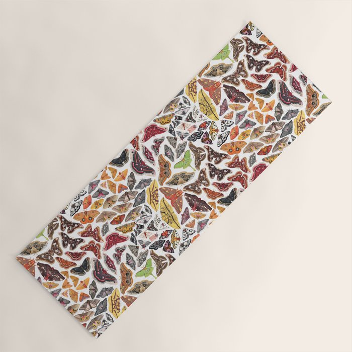 Saturniid Moths of North America Pattern Yoga Mat Gallery Image 1