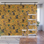 Vintage Chinoiserie Monkey Garden Party Wall Mural Gallery Image 1
