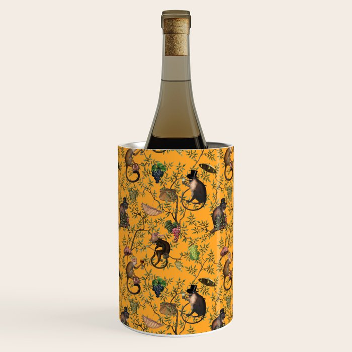 Vintage Chinoiserie Monkey Garden Party Wine Chiller Gallery Image 3