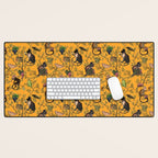 Vintage Chinoiserie Monkey Garden Party Desk Mat Gallery Image 1