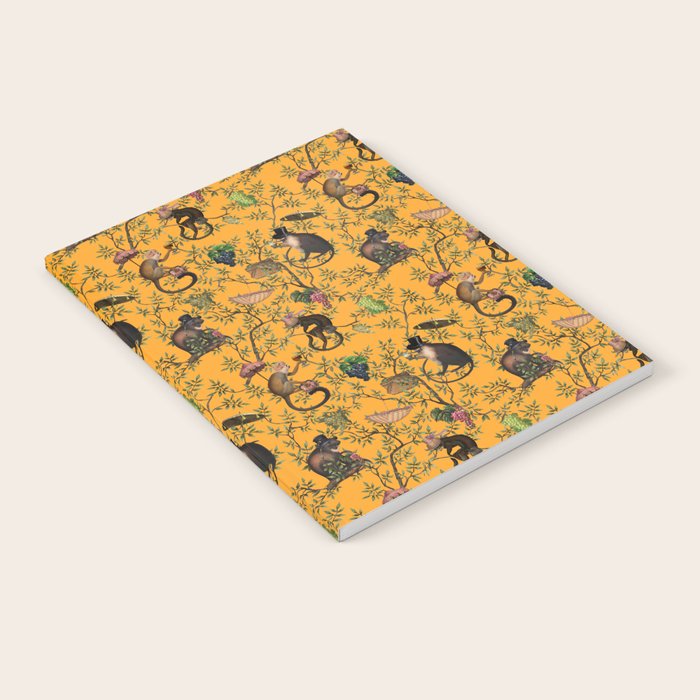 Vintage Chinoiserie Monkey Garden Party Notebook Gallery Image 2