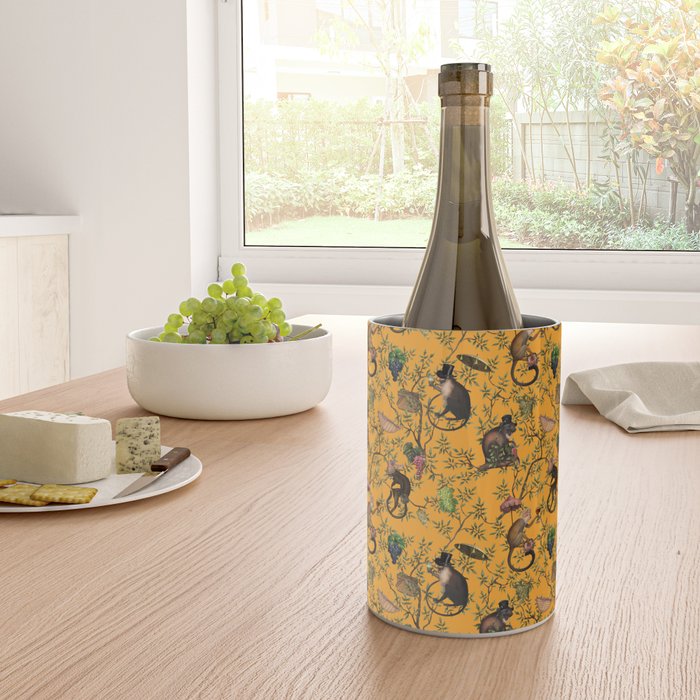 Vintage Chinoiserie Monkey Garden Party Wine Chiller Gallery Image 4