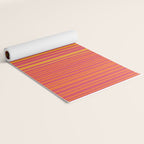 Natural Stripes Modern Minimalist Colour Block Pattern Magenta Orange Mustard Ochre Yoga Mat Gallery Image 2