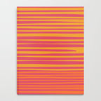 Natural Stripes Modern Minimalist Colour Block Pattern Magenta Orange Mustard Ochre Notebook Gallery Image 4