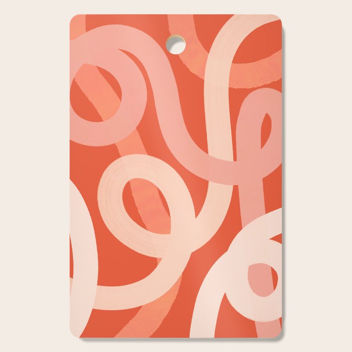 Summer Lines - Minimal Art Print Cutting Board Gallery Image 1