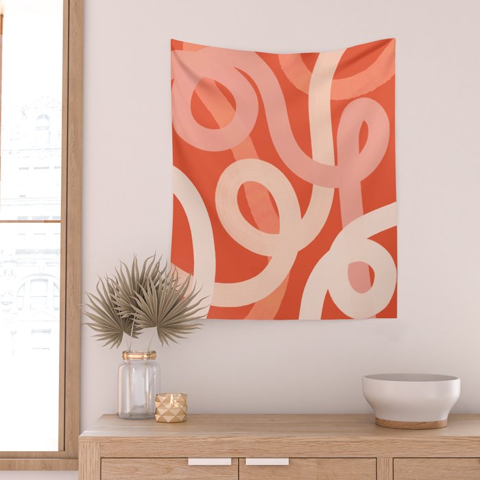 Summer Lines - Minimal Art Print Wall Tapestry Gallery Image 2