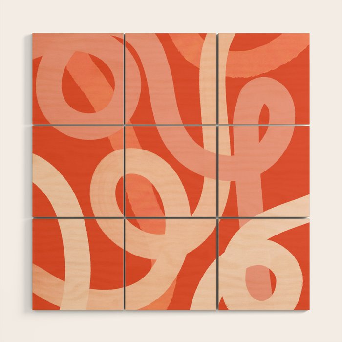 Summer Lines - Minimal Art Print Wood Wall Art Gallery Image 1