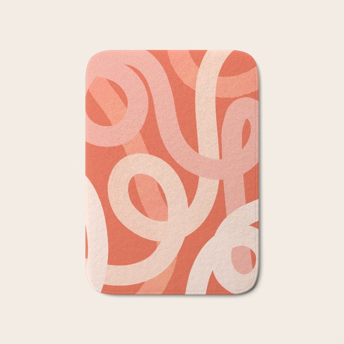 Summer Lines - Minimal Art Print Bath Mat Gallery Image 1