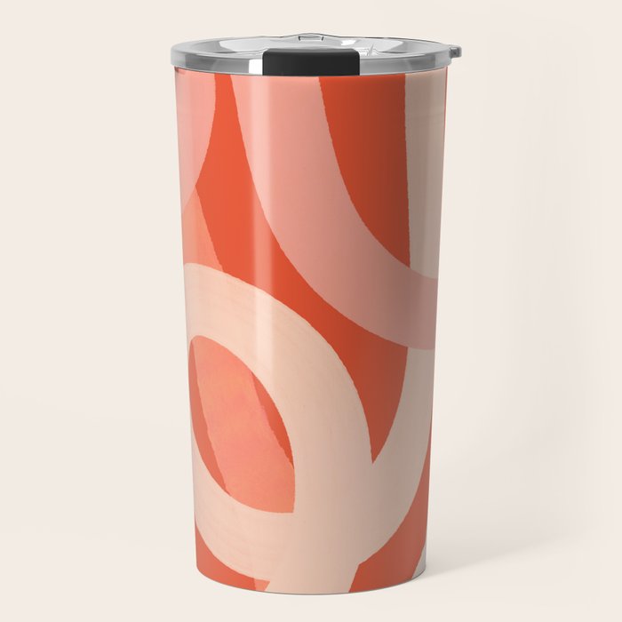 Summer Lines - Minimal Art Print Travel Mug Gallery Image 1