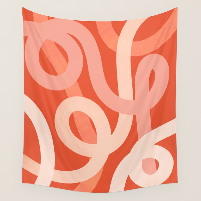 Summer Lines - Minimal Art Print Wall Tapestry Gallery Image 1