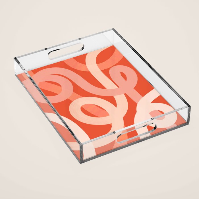 Summer Lines - Minimal Art Print Acrylic Tray Gallery Image 1