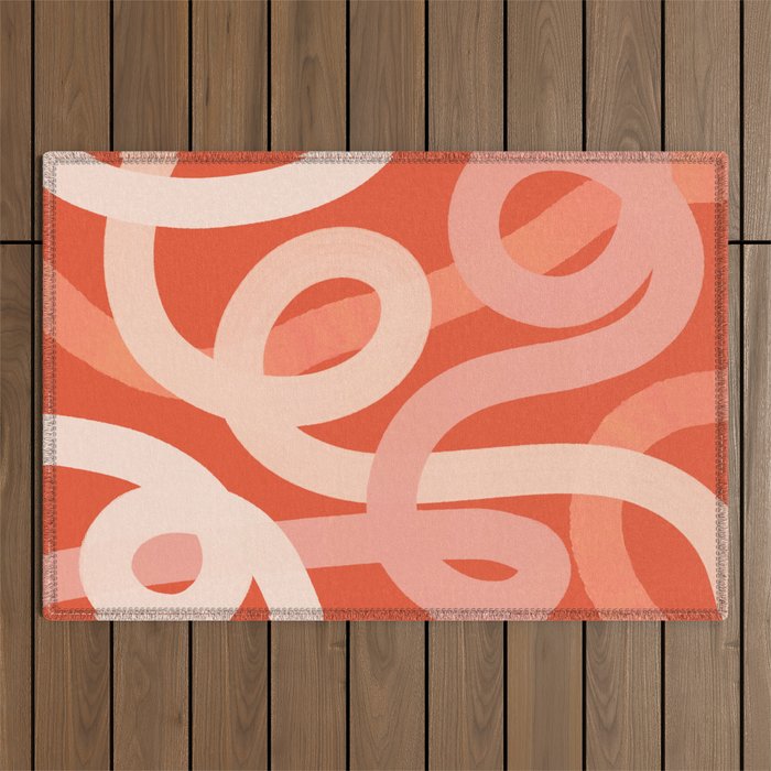 Summer Lines - Minimal Art Print Outdoor Rug Gallery Image 1