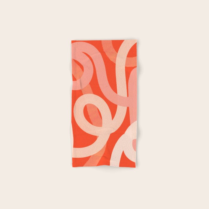 Summer Lines - Minimal Art Print Bath Towel Gallery Image 1