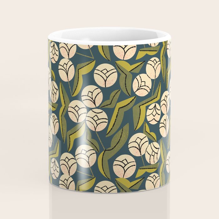 Ivory Blooms Coffee Mug Gallery Image 4