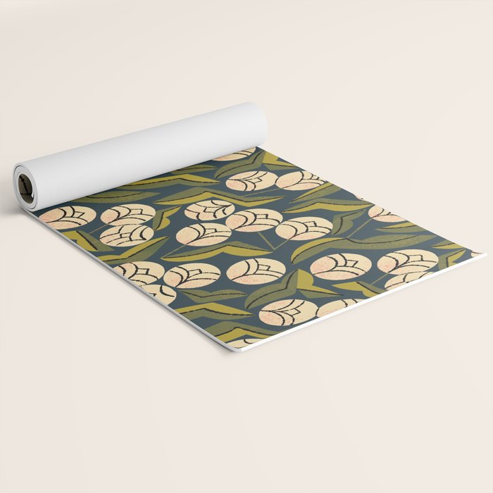 Ivory Blooms Yoga Mat Gallery Image 2