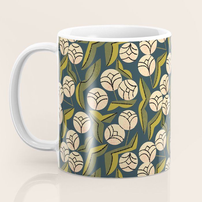 Ivory Blooms Coffee Mug Gallery Image 3