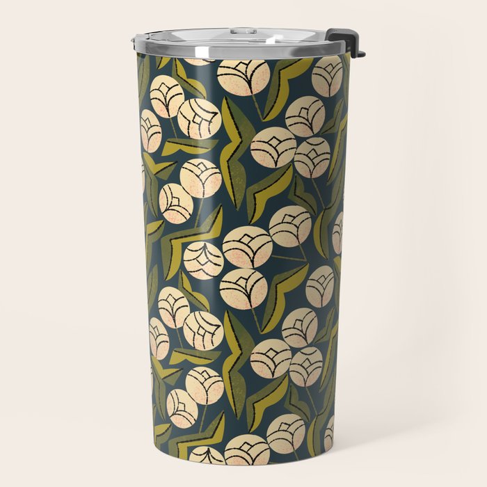Ivory Blooms Travel Mug Gallery Image 2