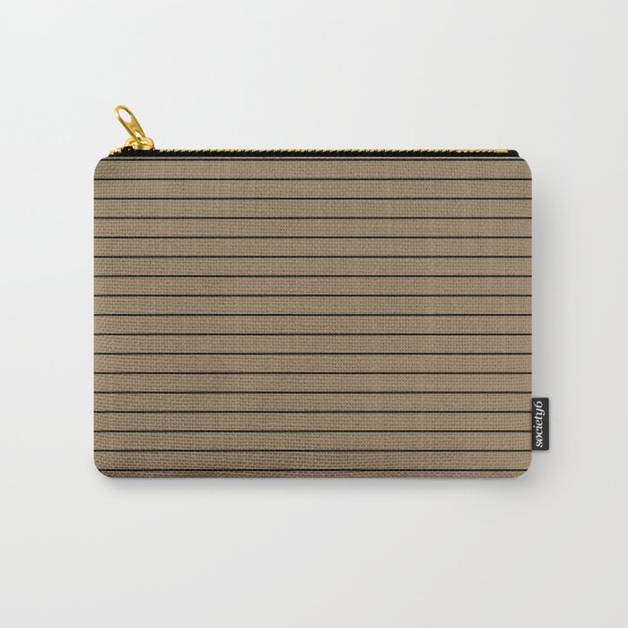 Minimal Arch XLIII Natural Tan Modern Geometric Lines Carry All Pouch Gallery Image 1