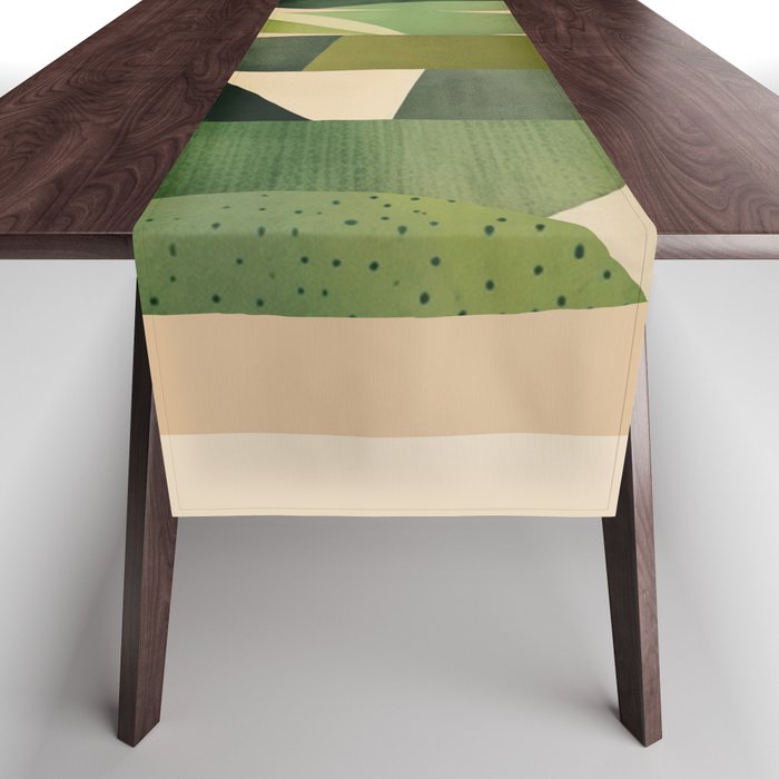 Abstract and Modern Stones Art 2 Table Runner Gallery Image 1