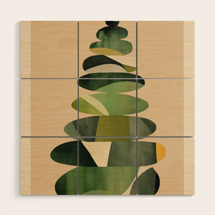 Abstract and Modern Stones Art 2 Wood Wall Art Gallery Image 1