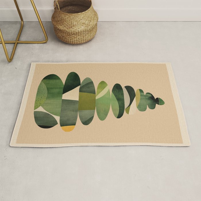 Abstract and Modern Stones Art 2 Rug Gallery Image 1