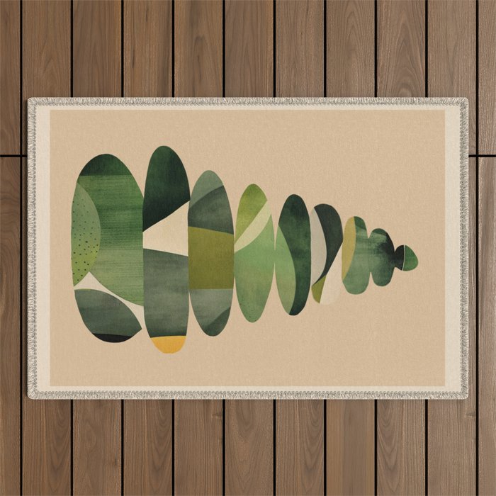 Abstract and Modern Stones Art 2 Outdoor Rug Gallery Image 1
