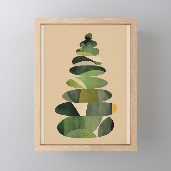 Abstract and Modern Stones Art 2 Mini Art Print Gallery Image 1