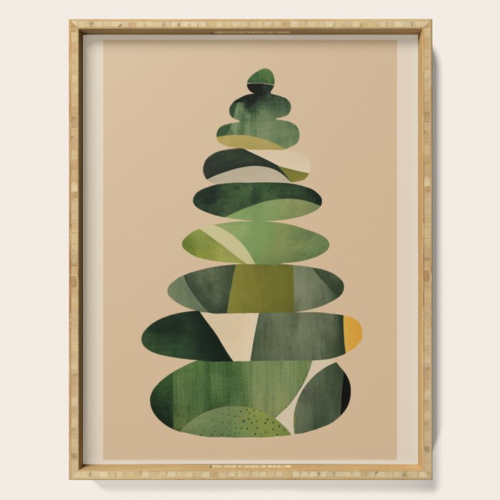 Abstract and Modern Stones Art 2 Serving Tray Gallery Image 1