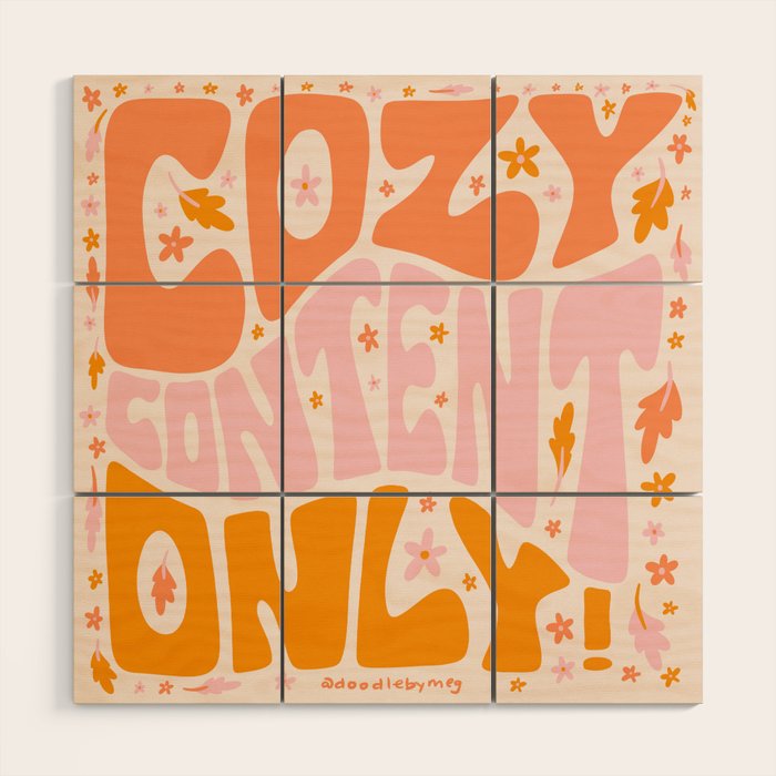 Cozy Content Only Wood Wall Art Gallery Image 1