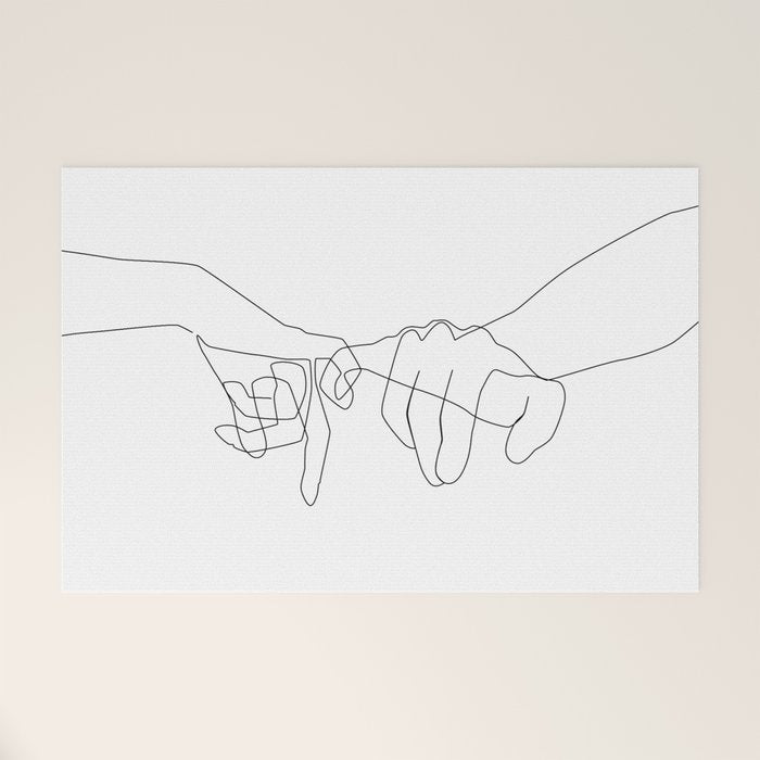 Pinky Swear Welcome Mat Gallery Image 1