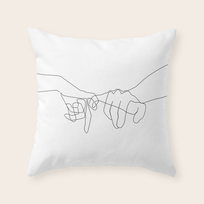 Pinky Swear Throw Pillow Gallery Image 6