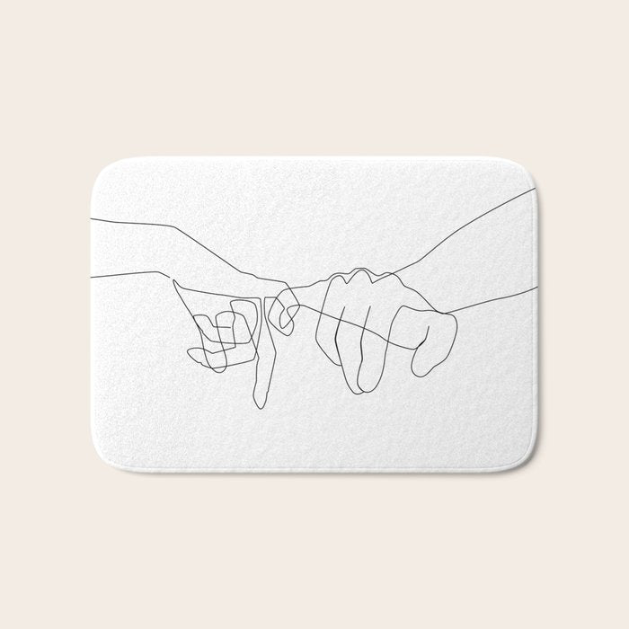 Pinky Swear Bath Mat Gallery Image 1