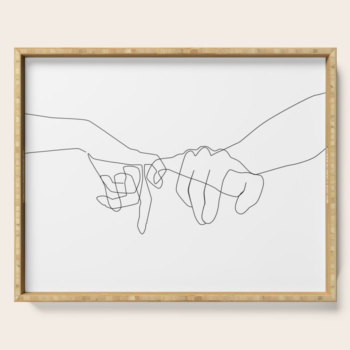 Pinky Swear Serving Tray Gallery Image 1