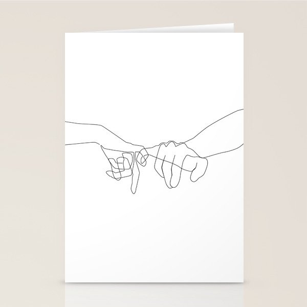 Pinky Swear Stationery Card Gallery Image 1
