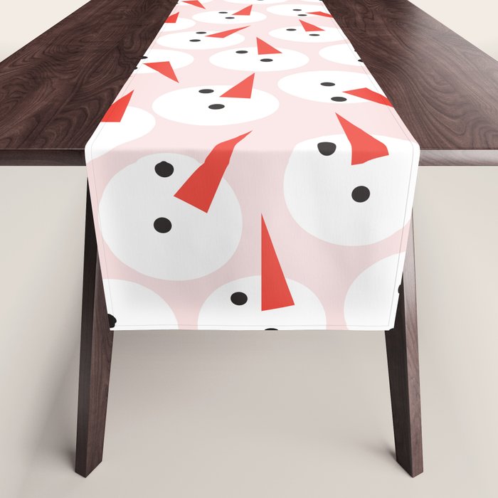 Snowman pattern Table Runner Gallery Image 1