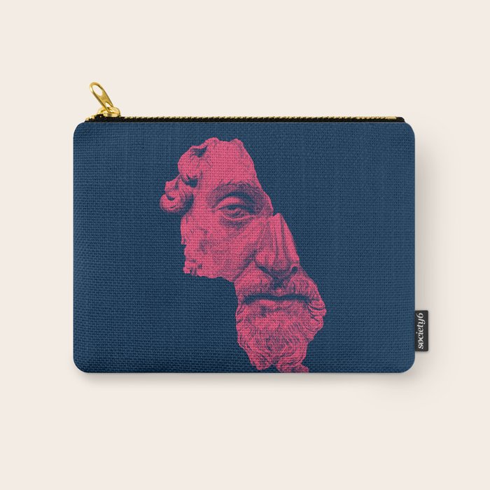 MARCUS AURELIUS ANTONINUS AUGUSTUS / prussian blue / vivid red Carry All Pouch Gallery Image 1